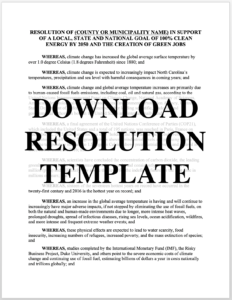 Download Resolution Template